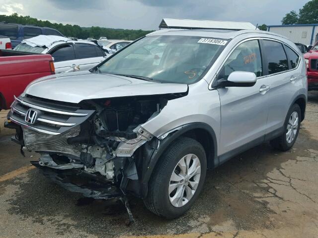 2HKRM4H73EH623692 - 2014 HONDA CR-V EXL SILVER photo 2