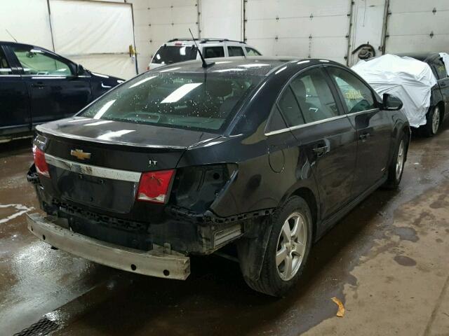 1G1PC5SB5D7299153 - 2013 CHEVROLET CRUZE LT BLACK photo 4