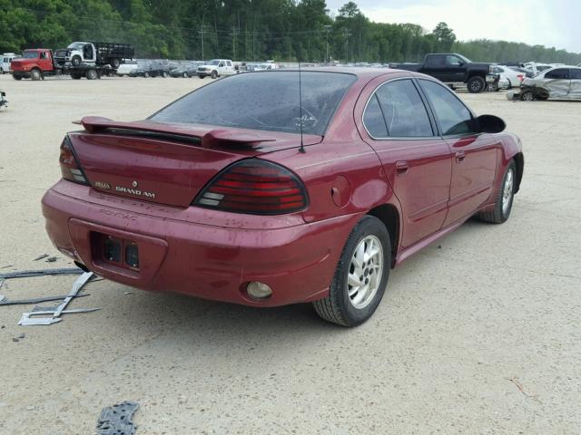 1G2NE52F04M578186 - 2004 PONTIAC GRAND AM S მუქწითელი ფოტო 4