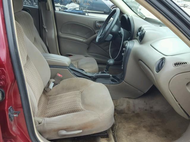 1G2NE52F04M578186 - 2004 PONTIAC GRAND AM S მუქწითელი ფოტო 5