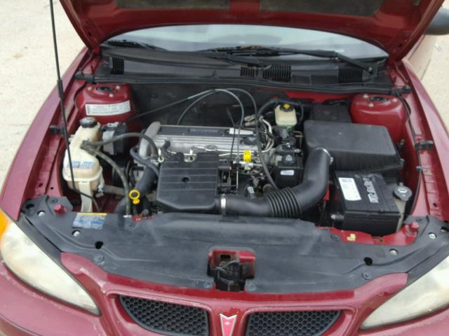 1G2NE52F04M578186 - 2004 PONTIAC GRAND AM S მუქწითელი ფოტო 7
