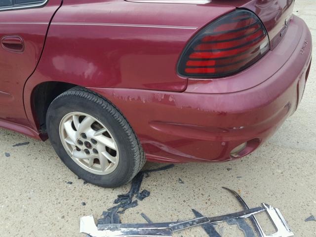 1G2NE52F04M578186 - 2004 PONTIAC GRAND AM S მუქწითელი ფოტო 9