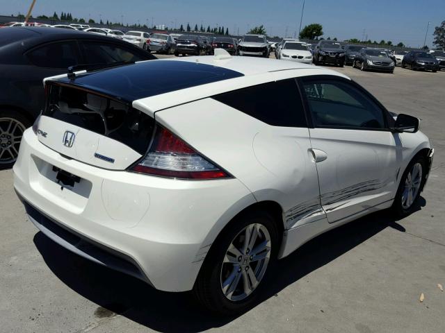 JHMZF1C63BS009650 - 2011 HONDA CR-Z EX WHITE photo 4