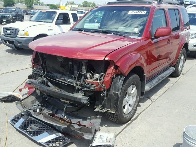 5N1AR18W07C628282 - 2007 NISSAN PATHFINDER RED photo 2