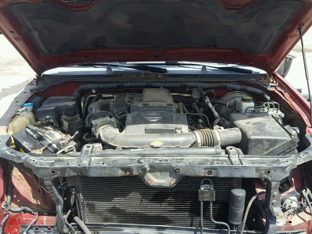 5N1AR18W07C628282 - 2007 NISSAN PATHFINDER RED photo 7