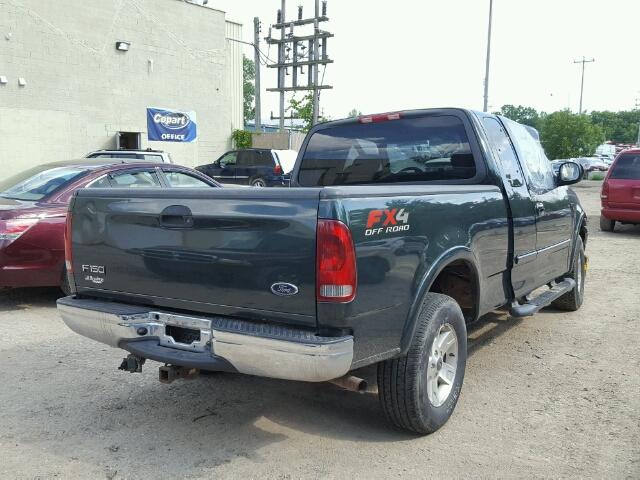 2FTRX18L53CB10319 - 2003 FORD F150 GREEN photo 4