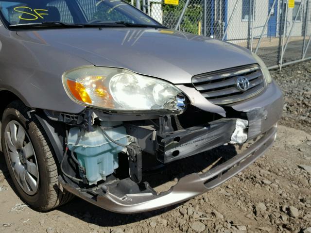 1NXBR32E73Z062402 - 2003 TOYOTA COROLLA LE 银色 照片 9
