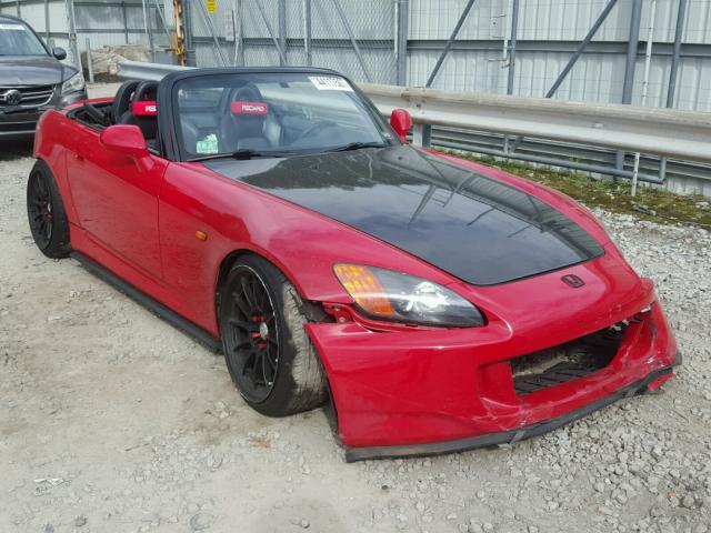 JHMAP1145YT005761 - 2000 HONDA S2000 RED photo 1