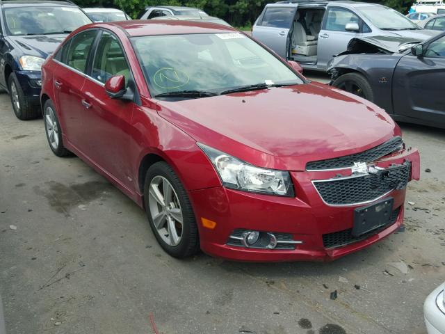 1G1PE5SB6D7219210 - 2013 CHEVROLET CRUZE LT RED photo 1