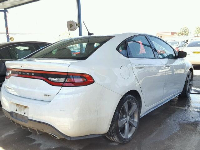 1C3CDFEB7FD200636 - 2015 DODGE DART GT WHITE photo 4