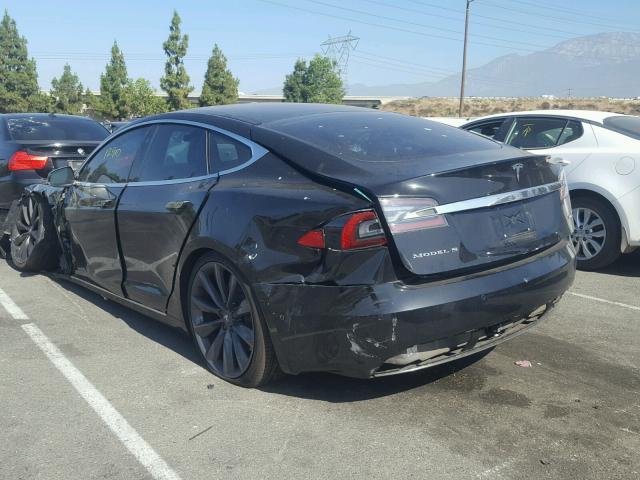 5YJSA1E25HF210953 - 2017 TESLA MODEL S BLACK photo 3