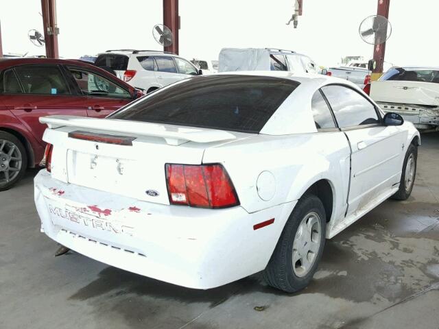 1FAFP40491F101106 - 2001 FORD MUSTANG WHITE photo 4