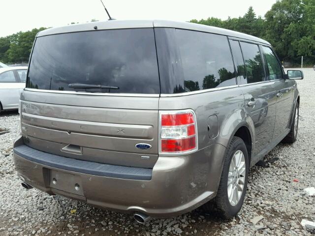 2FMHK6C80DBD25135 - 2013 FORD FLEX SEL ნაცრისფერი ფოტო 4