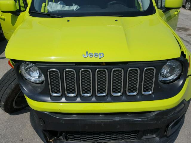 ZACCJBBB7HPE96893 - 2017 JEEP RENEGADE L GREEN photo 7