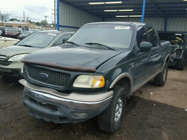 1FTRW08L11KC01934 - 2001 FORD F150 SUPER GREEN photo 2