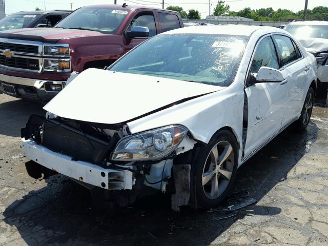 1G1ZC5E05CF383030 - 2012 CHEVROLET MALIBU 1LT WHITE photo 2