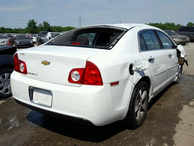 1G1ZC5E05CF383030 - 2012 CHEVROLET MALIBU 1LT WHITE photo 4