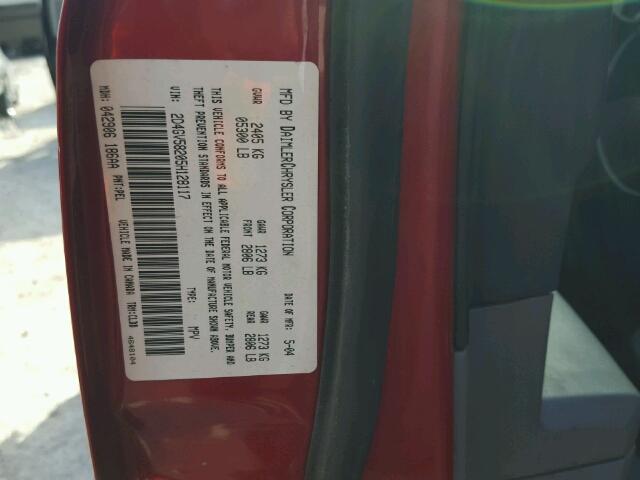 2D4GV58205H128117 - 2005 DODGE MAGNUM R/T MAROON photo 10