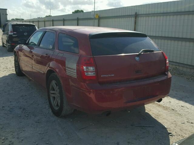 2D4GV58205H128117 - 2005 DODGE MAGNUM R/T MAROON photo 3