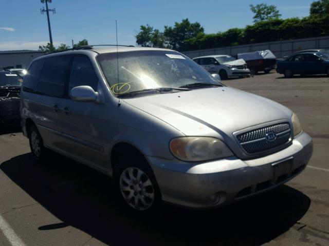 KNDUP131246543019 - 2004 KIA SEDONA EX SILVER photo 1