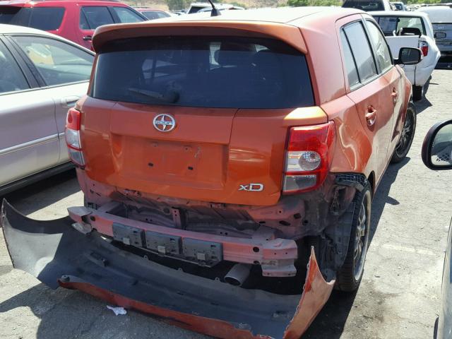 JTKKU10488J029847 - 2008 TOYOTA SCION XD ORANGE photo 4