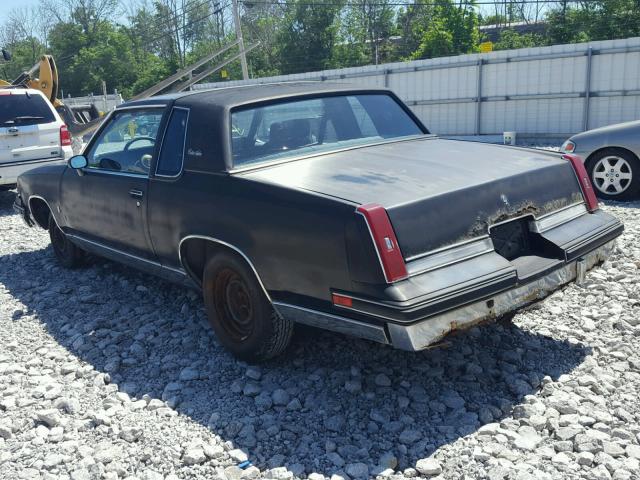 1G3GK47Y1FP304112 - 1985 OLDSMOBILE CUTLASS SA BLACK photo 3