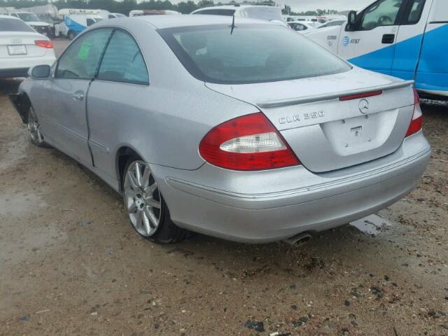 WDBTJ56J36F172518 - 2006 MERCEDES-BENZ CLK 350 SILVER photo 3