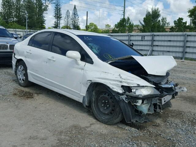 2HGFA1F53AH560223 - 2010 HONDA CIVIC LX WHITE photo 1