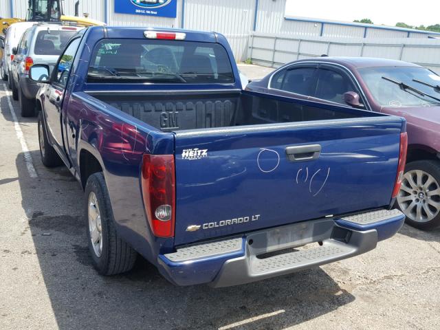1GCCSCD97A8146058 - 2010 CHEVROLET COLORADO L BLUE photo 3