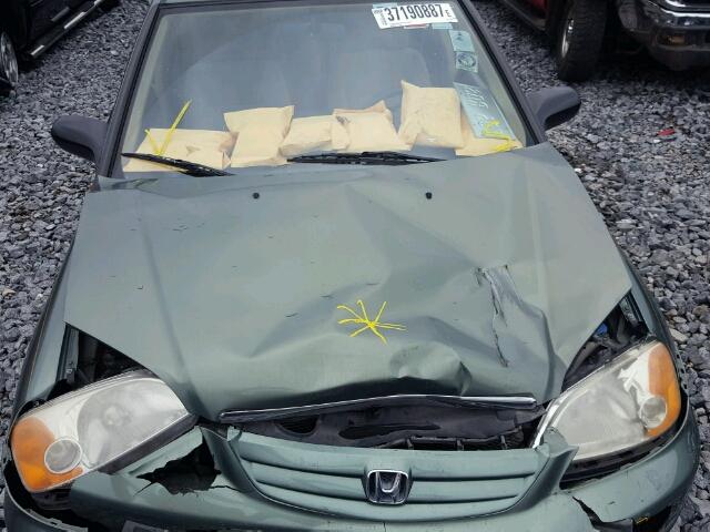 2HGES16593H554373 - 2003 HONDA CIVIC GREEN photo 7