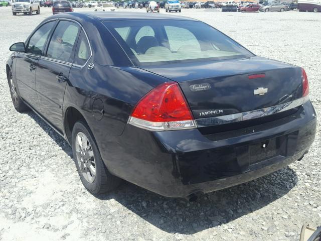 2G1WS551069343255 - 2006 CHEVROLET IMPALA POL BLACK photo 3