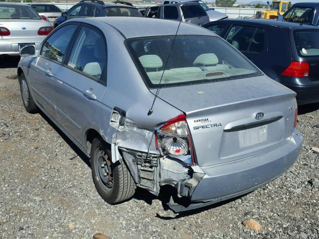 KNAFE121765252506 - 2006 KIA NEW SPECTR SILVER photo 3