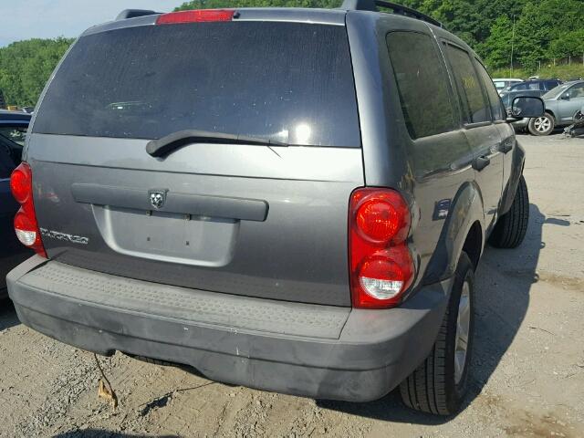 1D8HB38N88F139530 - 2008 DODGE DURANGO SX GRAY photo 4