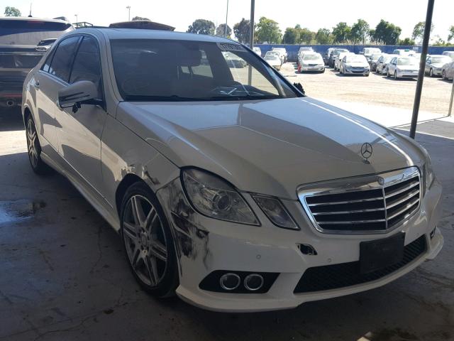 WDDHF5GBXAA104776 - 2010 MERCEDES-BENZ E 350 WHITE photo 1