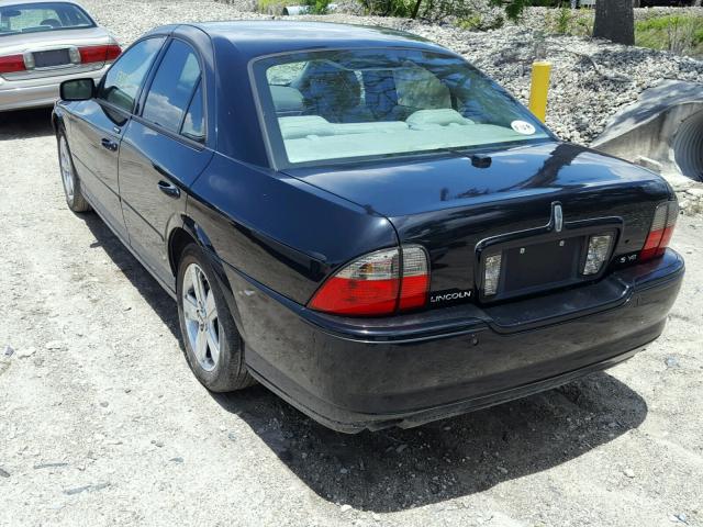 1LNHM87A26Y637708 - 2006 LINCOLN LS BLACK photo 3