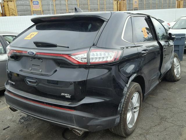 2FMPK4J8XHBC04007 - 2017 FORD EDGE SEL BLACK photo 4