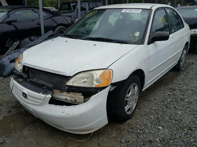 2HGES16582H613556 - 2002 HONDA CIVIC WHITE photo 2