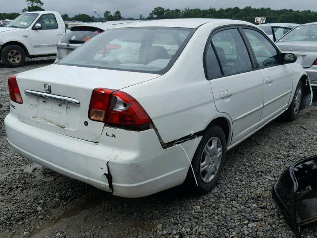 2HGES16582H613556 - 2002 HONDA CIVIC WHITE photo 4