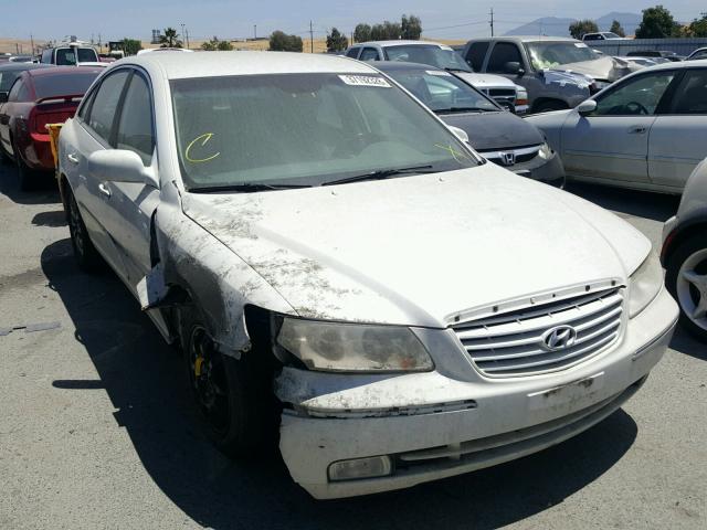 KMHFC46F06A064185 - 2006 HYUNDAI AZERA SE WHITE photo 1