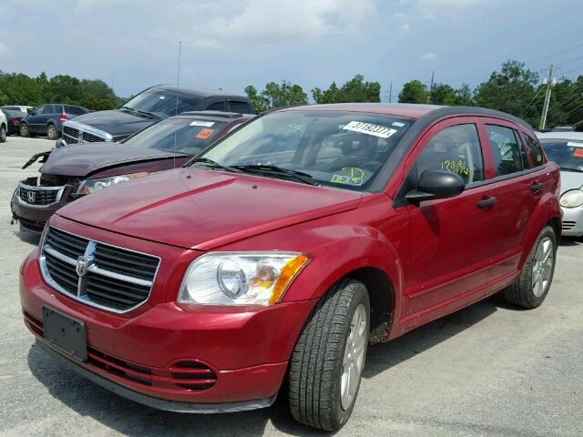 1B3HB48B07D403944 - 2007 DODGE CALIBER SX RED photo 2