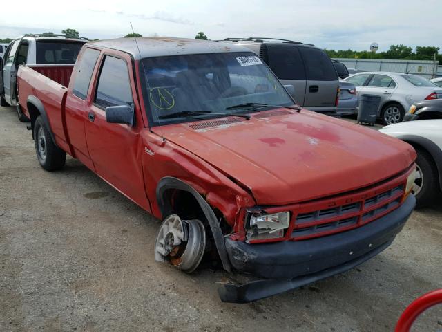 1B7GG23X3PS244416 - 1993 DODGE DAKOTA RED photo 1