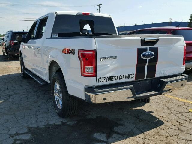 1FTEW1EP0FFC52210 - 2015 FORD F150 SUPER WHITE photo 3