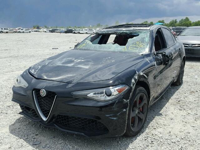 ZARFAEDN2H7543577 - 2017 ALFA ROMEO GIULIA Q4 ნაცრისფერი ფოტო 2