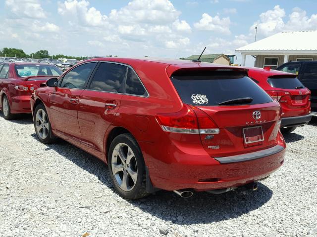 4T3ZK11A99U019265 - 2009 TOYOTA VENZA BASE RED photo 3