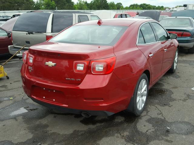 1G11H5SLXEF246648 - 2014 CHEVROLET MALIBU LTZ 红色 照片 4