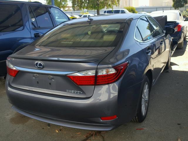 JTHBW1GG1D2005930 - 2013 LEXUS ES 300H GRAY photo 4