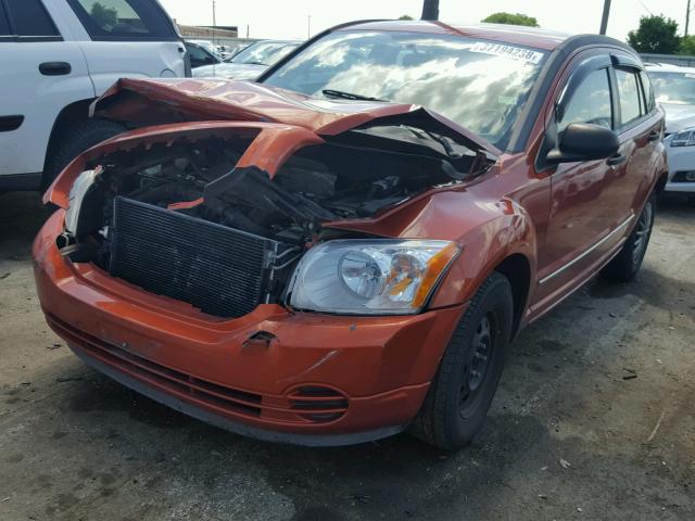 1B3HB28B97D554575 - 2007 DODGE CALIBER ORANGE photo 2