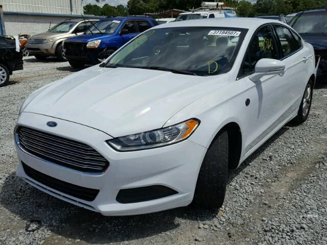 3FA6P0H73ER213223 - 2014 FORD FUSION SE WHITE photo 2