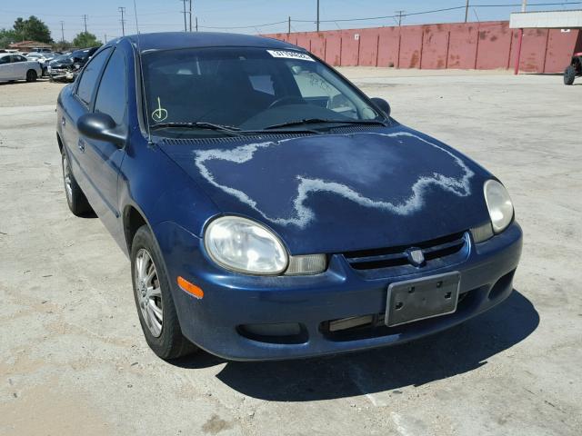 1B3ES16C62D545169 - 2002 DODGE NEON S BLUE photo 1