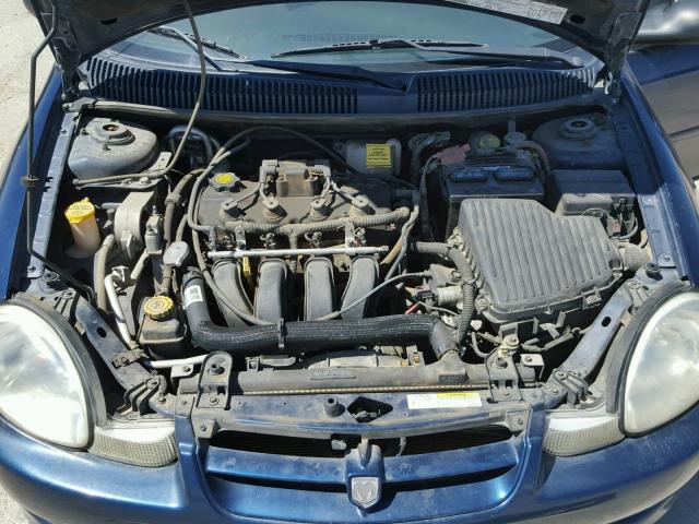 1B3ES16C62D545169 - 2002 DODGE NEON S BLUE photo 7